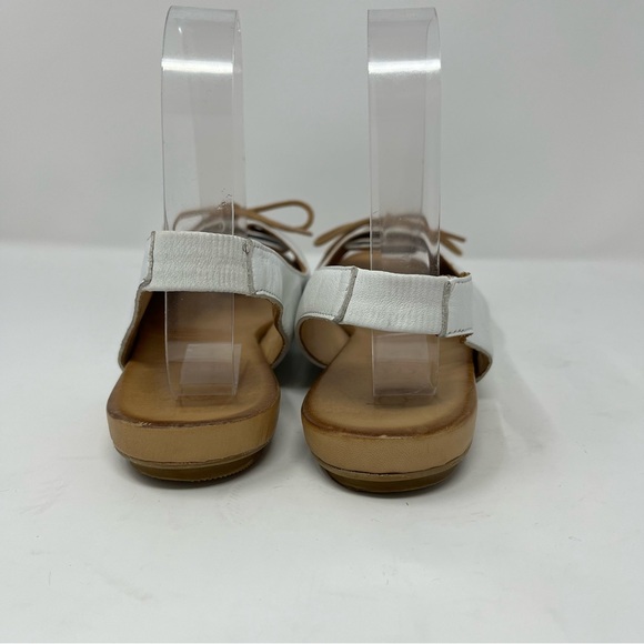 Bueno Keely sling back flat White Leather Sandals EU38 - Picture 7 of 11